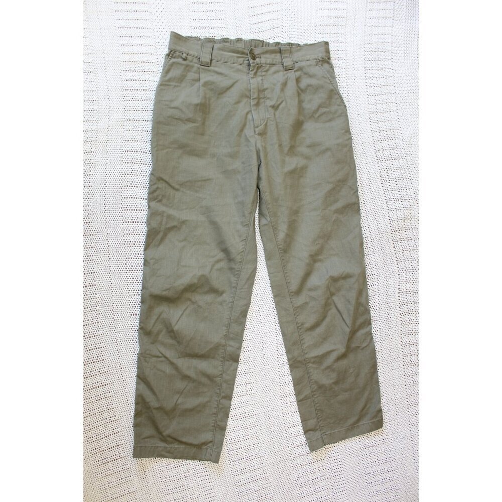 JW Anderson x Uniqlo Chino Men's Pants Straight Leg Casual Size W33 green Cotton